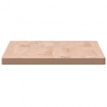 Blat de masă, 80x40x2,5 cm, dreptunghiular, lemn masiv de fag - Img 7