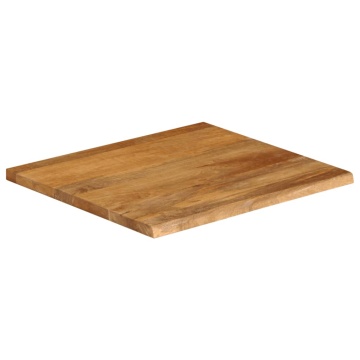 Blat de masă contur organic 40x40x2,5 cm lemn masiv de mango - Img 2