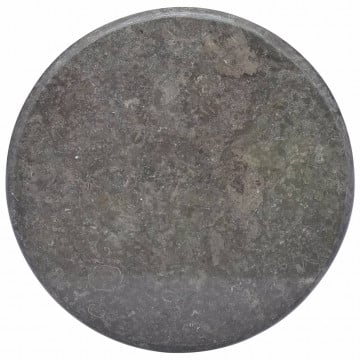 Blat de masă, negru, Ø60x2,5 cm, marmură - Img 1