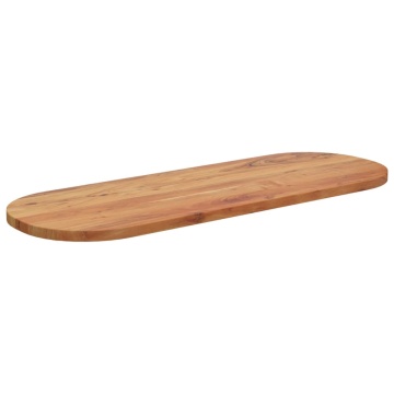 Blat de masă oval, 110x40x3,8 cm, lemn masiv de acacia - Img 3
