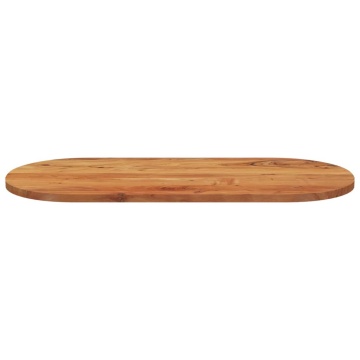Blat de masă oval, 110x50x2,5 cm, lemn masiv de acacia - Img 4