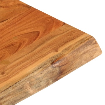 Blat de masă pătrată 60x60x3,8 cm lemn masiv acacia margine vie - Img 6