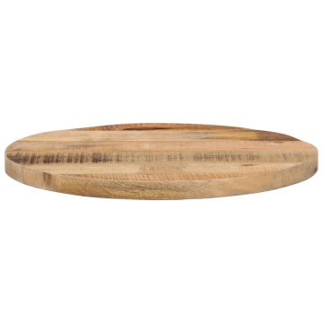 Blat de masă rotund, Ø 60x2,5 cm, lemn masiv de mango - Img 3