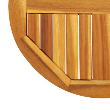 Blat de masă rotund, Ø60x2 cm, lemn masiv de acacia - Img 6