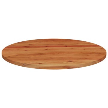 Blat de masă rotund, Ø80x2,5 cm, lemn masiv de acacia - Img 4