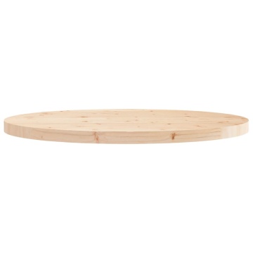 Blat de masă rotund, Ø90x3 cm, lemn masiv de pin - Img 4