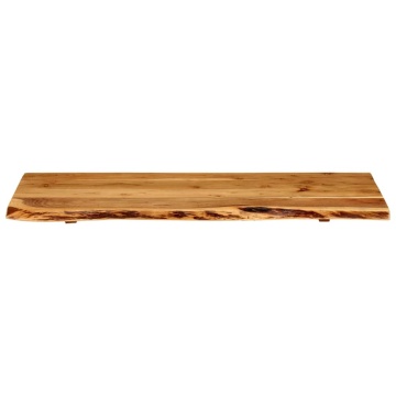 Blat lavoar de baie, 100x52x2,5 cm, lemn masiv de acacia - Img 3