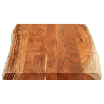 Blat masă, 120x60x2,5 cm dreptunghiular lemn acacia margine vie - Img 4
