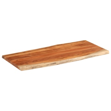 Blat masă, 140x60x2,5 cm dreptunghiular lemn acacia margine vie - Img 2
