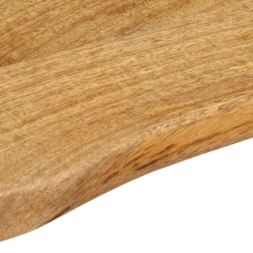 Blat masă cu margini naturale, 50x40x2,5 cm, lemn masiv mango - Img 6