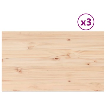 Blaturi masă 3 buc. 80x47x2,5 cm dreptunghiulare lemn masiv pin - Img 2
