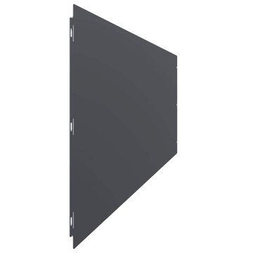 Borduri de gazon 10 buc Antracit 25x103 cm Oțel laminat la rece - Img 8