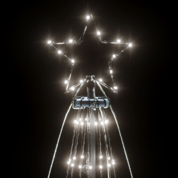 Brad de Crăciun, 1134 LED-uri, alb cald, 800 cm, cu țăruș - Img 4