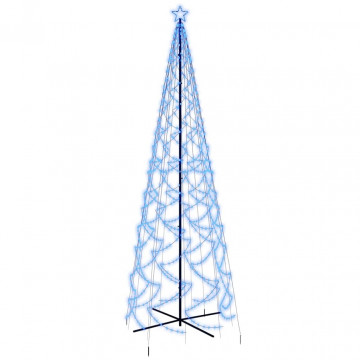 Brad de Crăciun conic, 1400 LED-uri, albastru, 160x500 cm - Img 2