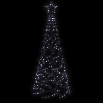 Brad de Crăciun conic, 200 LED-uri, alb rece, 70x180 cm - Img 4