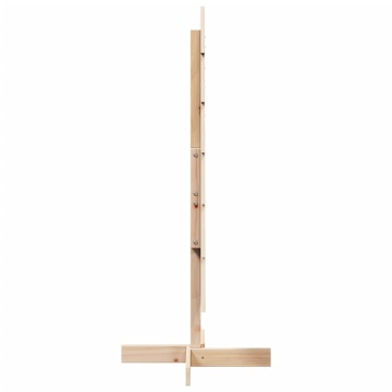 Brad de Crăciun din lemn decorativ, 120 cm, lemn de pin masiv - Img 4