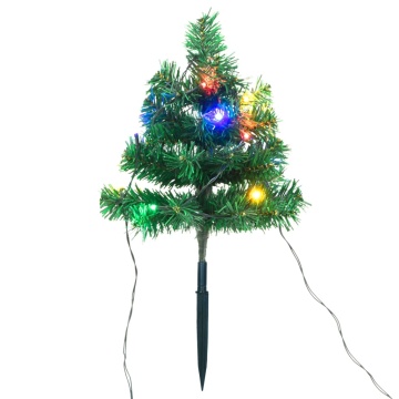 Brazi de Crăciun de alee, 6 buc., LED-uri multicolore 45 cm PVC - Img 3