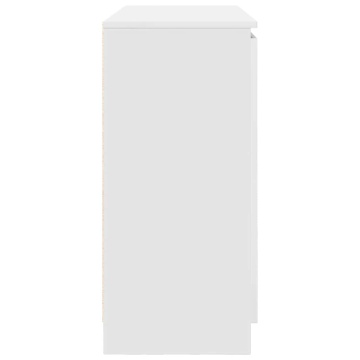Bufet cu sertare Alb 100,5x35x76 cm Lemn prelucrat - Img 6