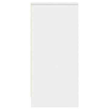 Bufetă albă 29,5x34x76 cm din lemn prelucrat - Img 6
