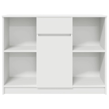 Bufetă cu sertar alb 101x35x76 cm din lemn prelucrat - Img 5