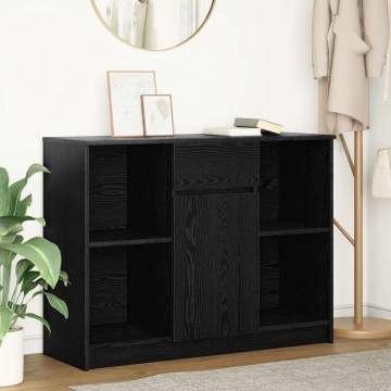Bufetă cu sertar Stejar negru 101x35x76 cm Lemn prelucrat - Img 1