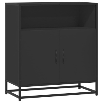 Bufetă neagră 68x35x76 cm lemn prelucrat - Img 2