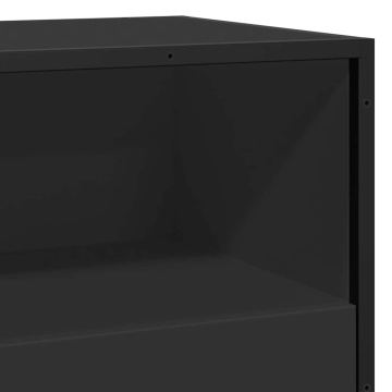 Bufetă neagră 68x35x76 cm lemn prelucrat - Img 7