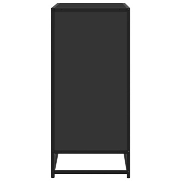 Bufetă neagră 68x35x76 cm lemn prelucrat - Img 8