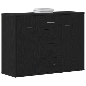 Bufetă, stejar negru, 88x30x64 cm, lemn prelucrat - Img 4