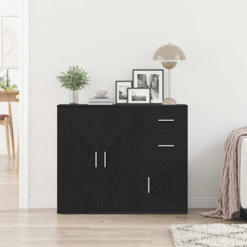 Bufetă Stejar negru 91x29,5x75 cm Lemn prelucrat - Img 3