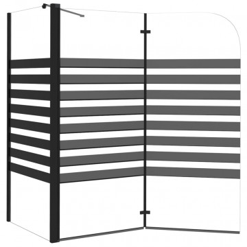 Cabină de baie, 120x68x130 cm, sticlă securizată, dungi - Img 8