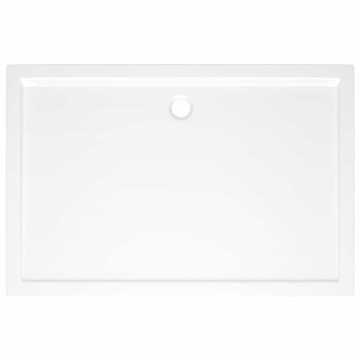 Cădiță de duș dreptunghiulară din ABS, alb, 80x120 cm - Img 8