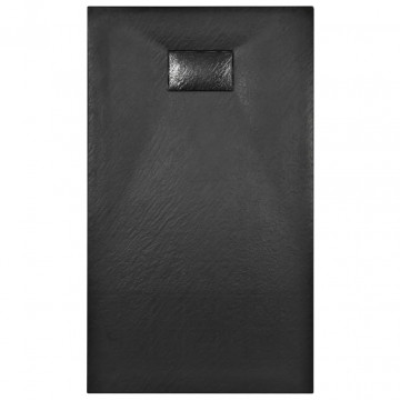 Cădiță de duș, negru, 120 x 70 cm, SMC - Img 4