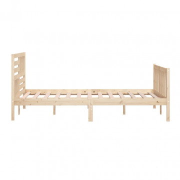 Cadru de pat 6FT Super King, 180x200 cm, lemn masiv - Img 5