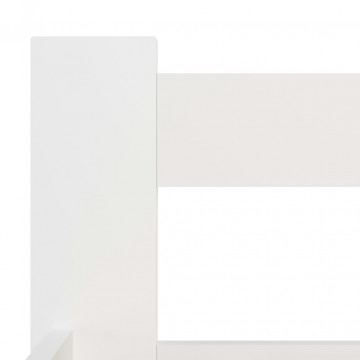 Cadru de pat, alb, 160 x 200 cm, lemn masiv de pin - Img 6