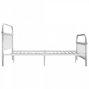 Cadru de pat, alb, 160 x 200 cm, metal - Img 4