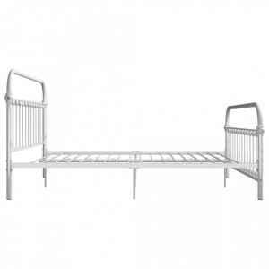 Cadru de pat, alb, 180 x 200 cm, metal - Img 4