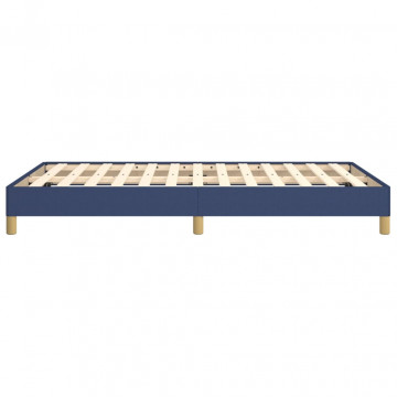 Cadru de pat, albastru, 120x190 cm, material textil - Img 5