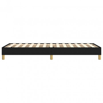 Cadru de pat box spring, negru, 100x200 cm, textil - Img 5