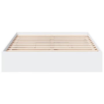 Cadru de pat cu sertare, alb, 120x200 cm, lemn prelucrat - Img 4