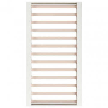 Cadru de pat dublu 4FT6, alb, 135x190 cm, lemn masiv - Img 5