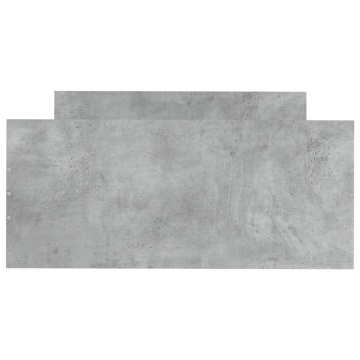 Cadru de pat, gri beton, 90x200 cm, lemn prelucrat - Img 4