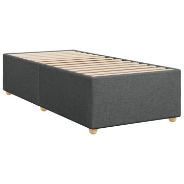 Cadru de pat, gri închis, 90 x 200 cm, material textil - Img 2