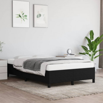 Cadru de pat, negru, 120x190 cm, material textil - Img 3