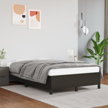 Cadru de pat, negru, 120x200 cm, piele ecologică - Img 1