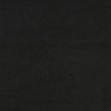 Cadru de pat, negru, 140x190 cm, catifea - Img 7