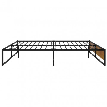 Cadru de pat, negru, 160 x 200 cm, metal - Img 4