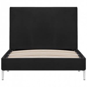 Cadru de pat, negru, 90 x 200 cm, material textil - Img 3