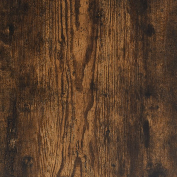 Cadru de pat, stejar fumuriu, 90x200 cm, lemn prelucrat - Img 7