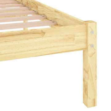 Cadru de pat Super King, 180x200 cm, lemn masiv - Img 5